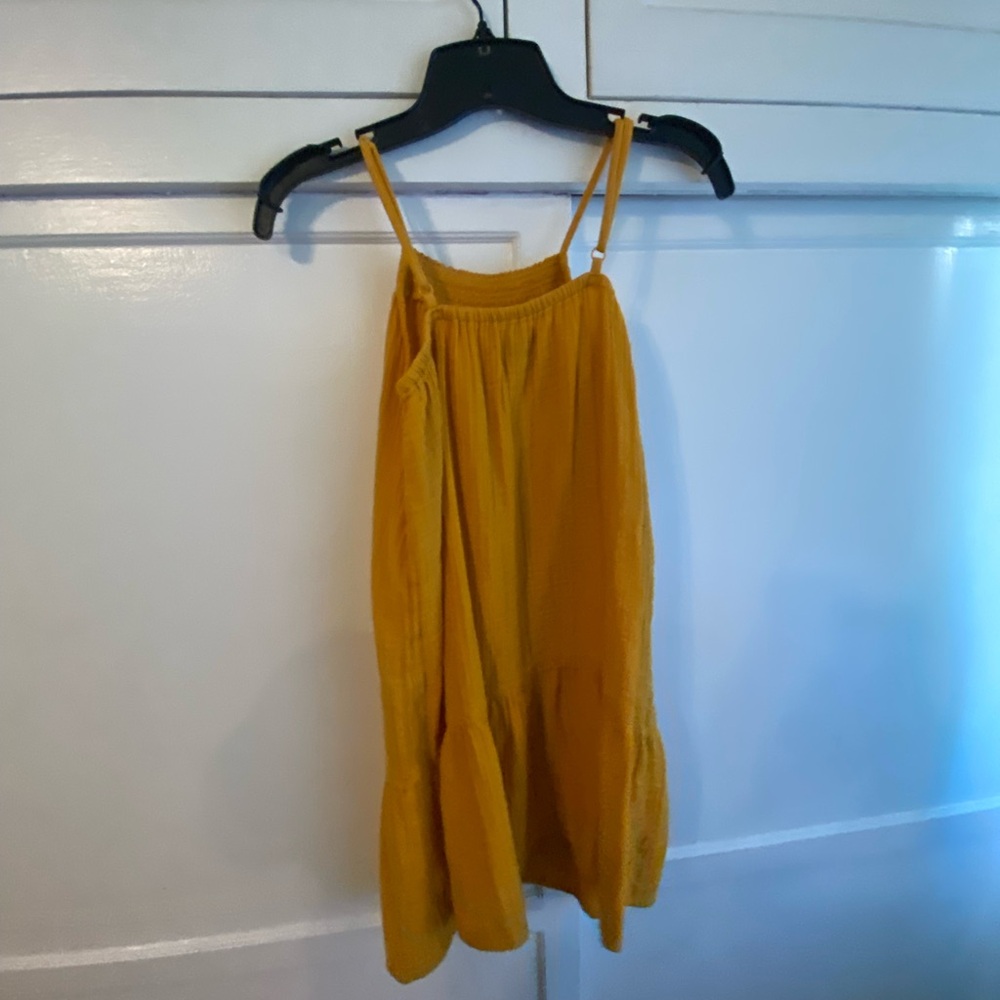 Kids Mustard Yellow Summer sun dress